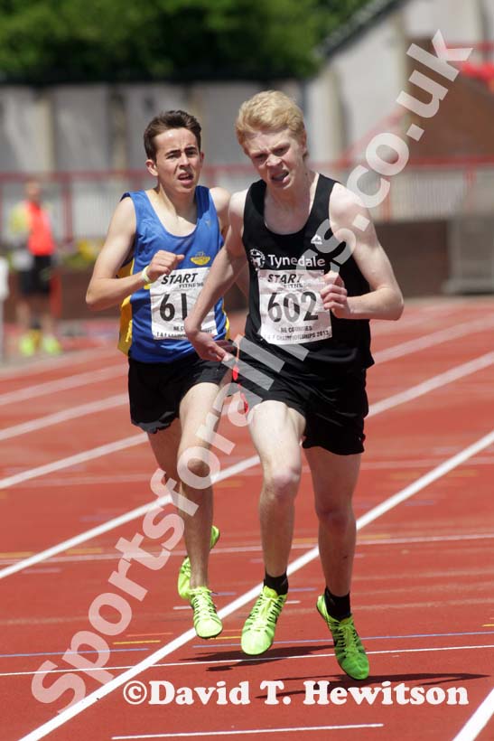 Jonathan Currie (Tynedale) under-20s 800 metres with a PB at the North Eastern Champs, Gateshead.
